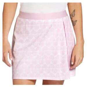 Lady Hagen 16" Inseam Golf Skort Side Pleat Pink Seashells Size XS
